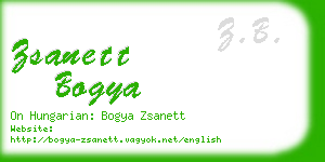 zsanett bogya business card